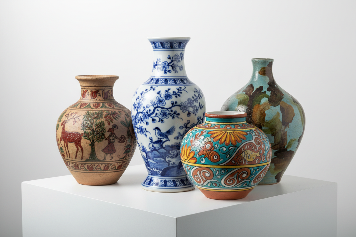 картинка ваз керамических с рисунками