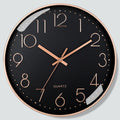8-Inch Silent Plastic & Glass Wall Clock