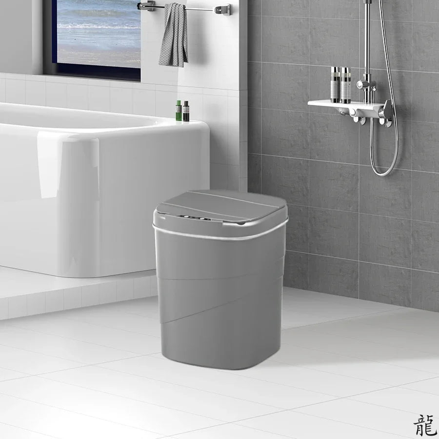 Wave-Sensing Touch Trash Can