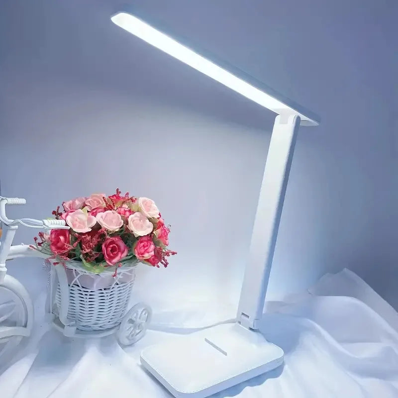 Portable LED Desk Lamp with Adjustable Lighting Angle