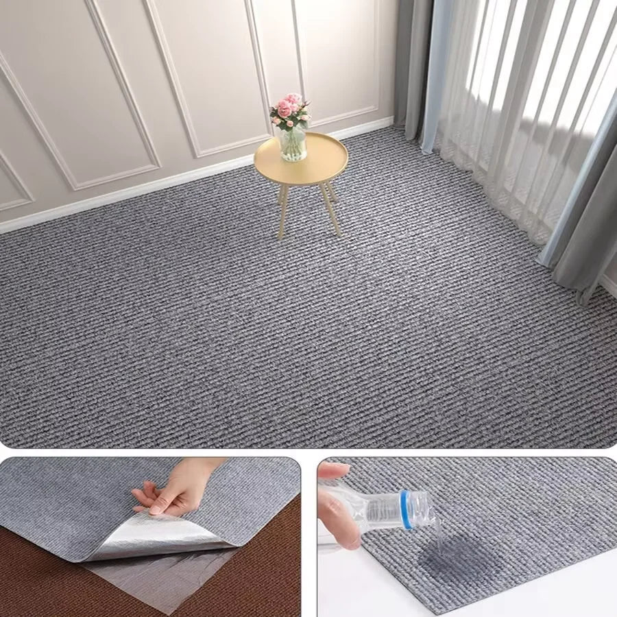 Self-Adhesive Solid Polyester Floor Mat