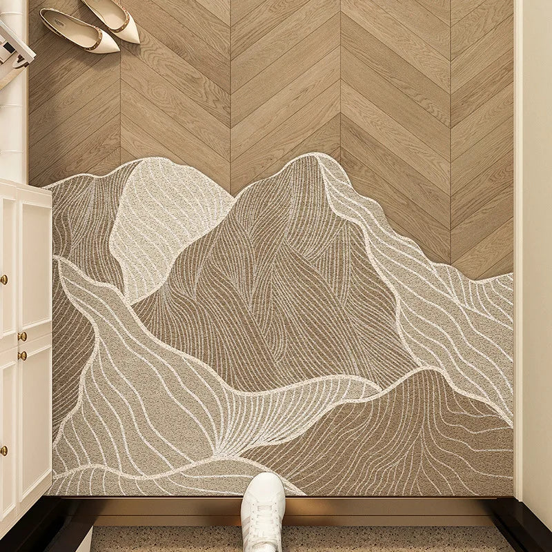 Modern Geometric PVC Floor Mat