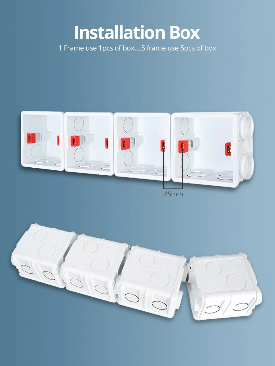 Wood Texture Aluminum Panel Wall Light Switch - DIY Free Combination