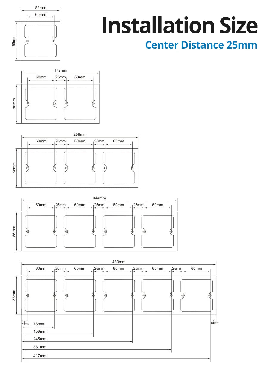 Wood Texture Aluminum Panel Wall Light Switch - DIY Free Combination