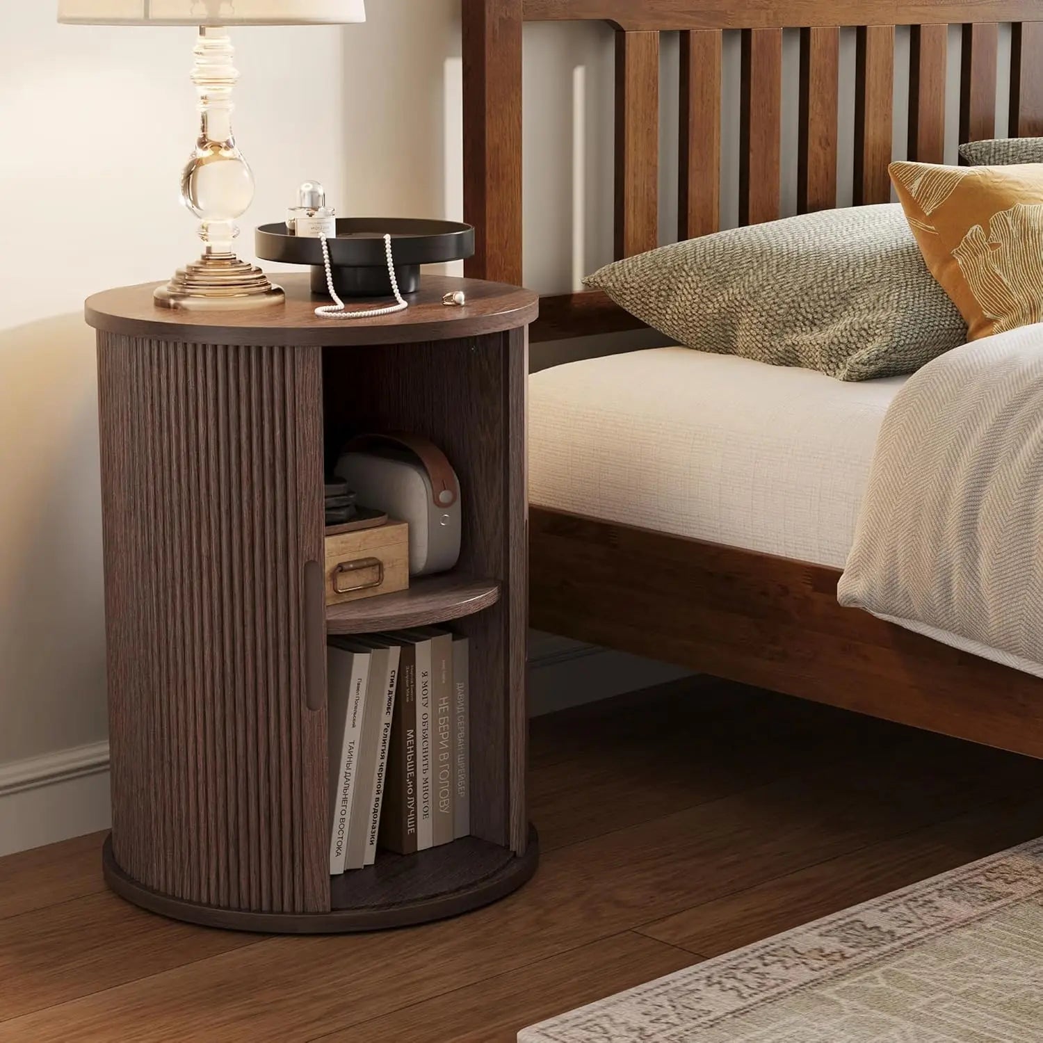 Modern Fluted Side Table