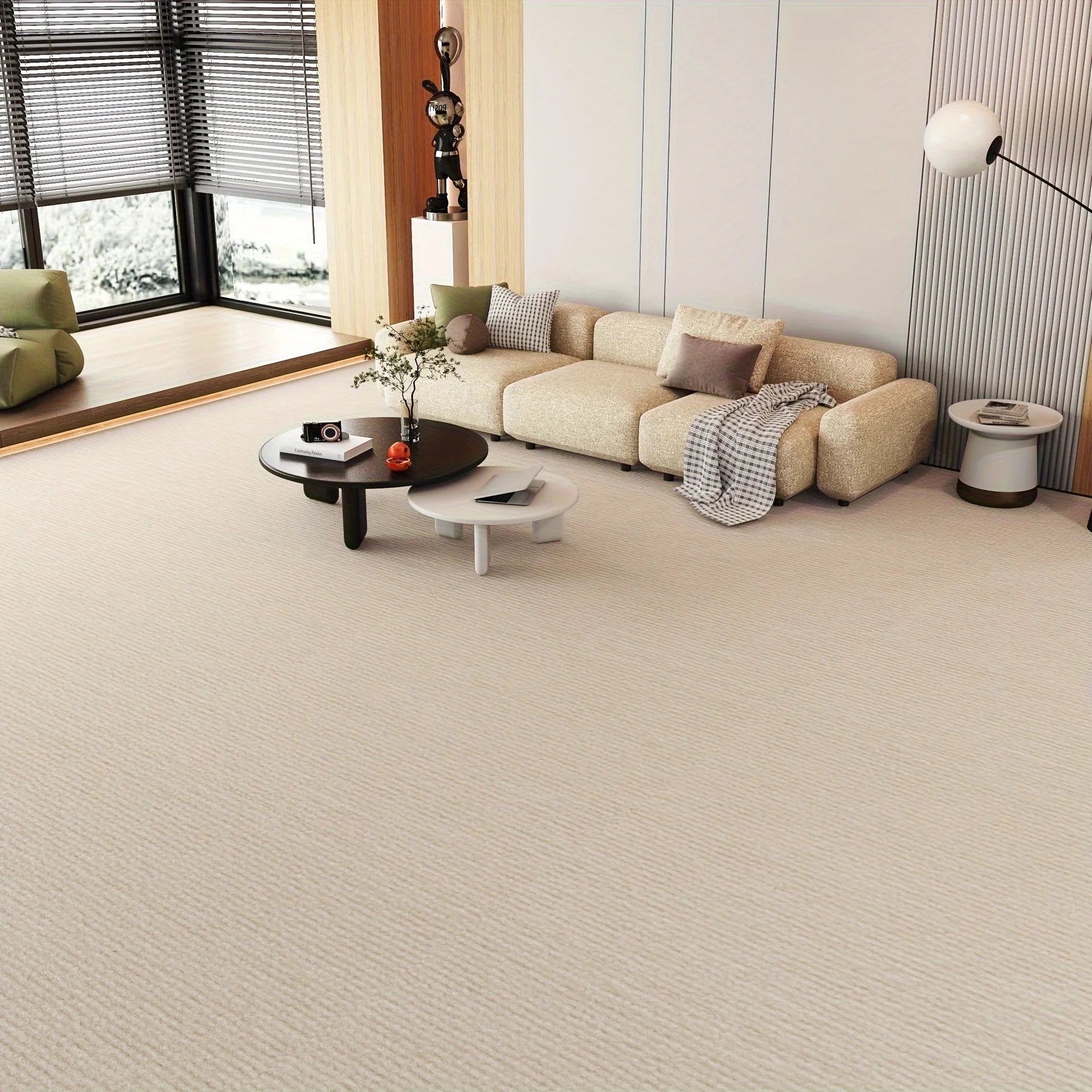 Self-Adhesive Solid Polyester Floor Mat