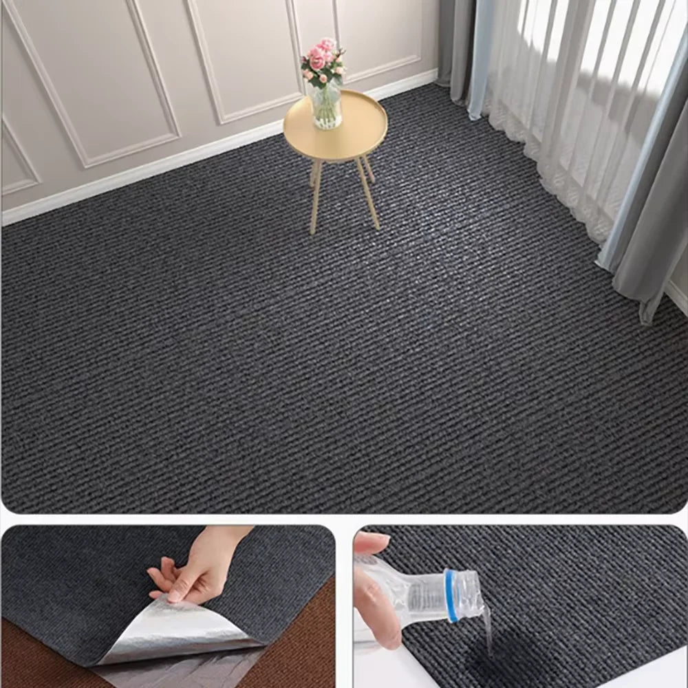 Self-Adhesive Solid Polyester Floor Mat