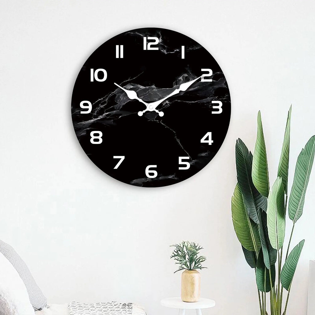 Bamboo & Wood Quartz Wall Clock