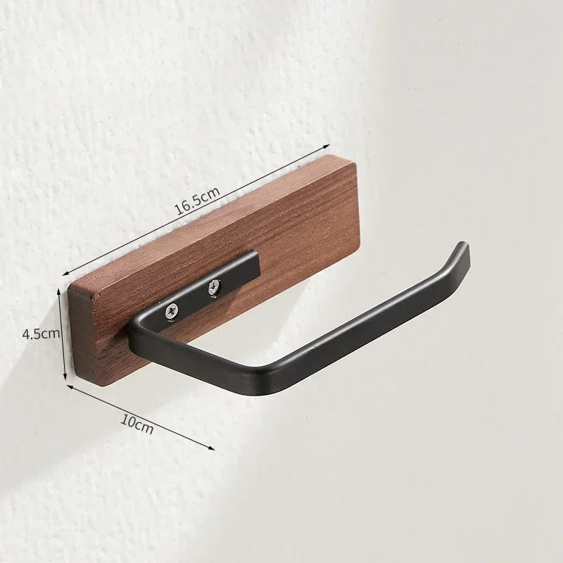 Single-Tier Wall-Mounted Wooden Shelf