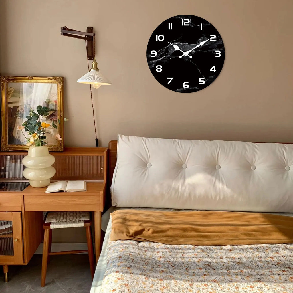 Bamboo & Wood Quartz Wall Clock