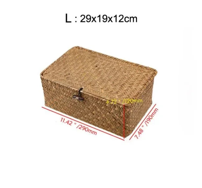 Hand-Woven Seaweed Storage Box