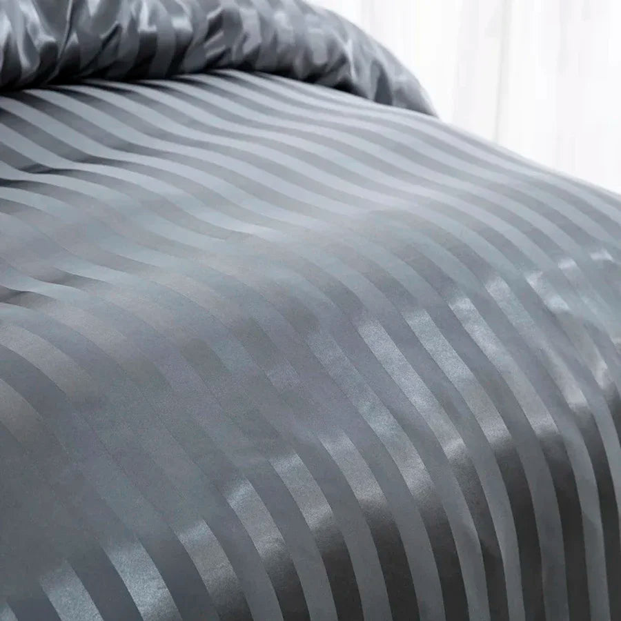 Satin Stripe Duvet Cover
