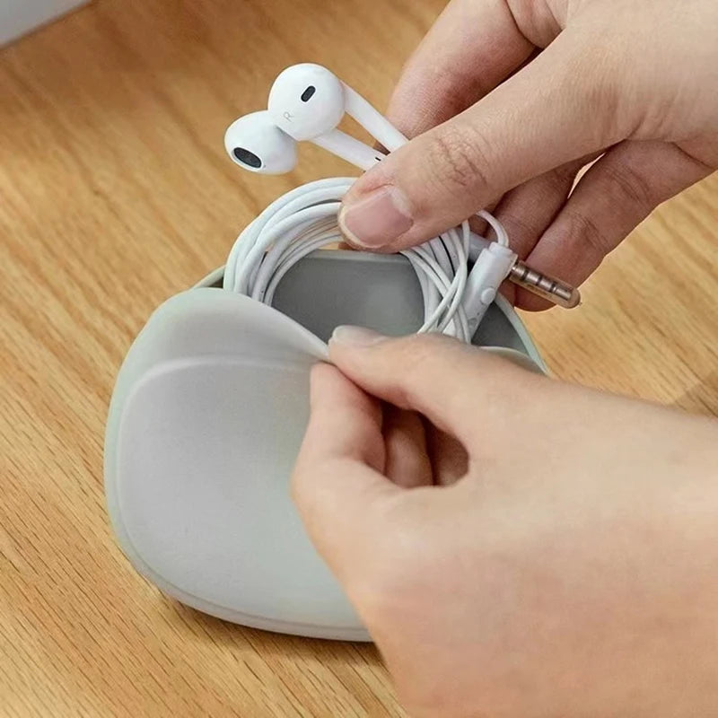 Silicone Headphone Cable Storage Box