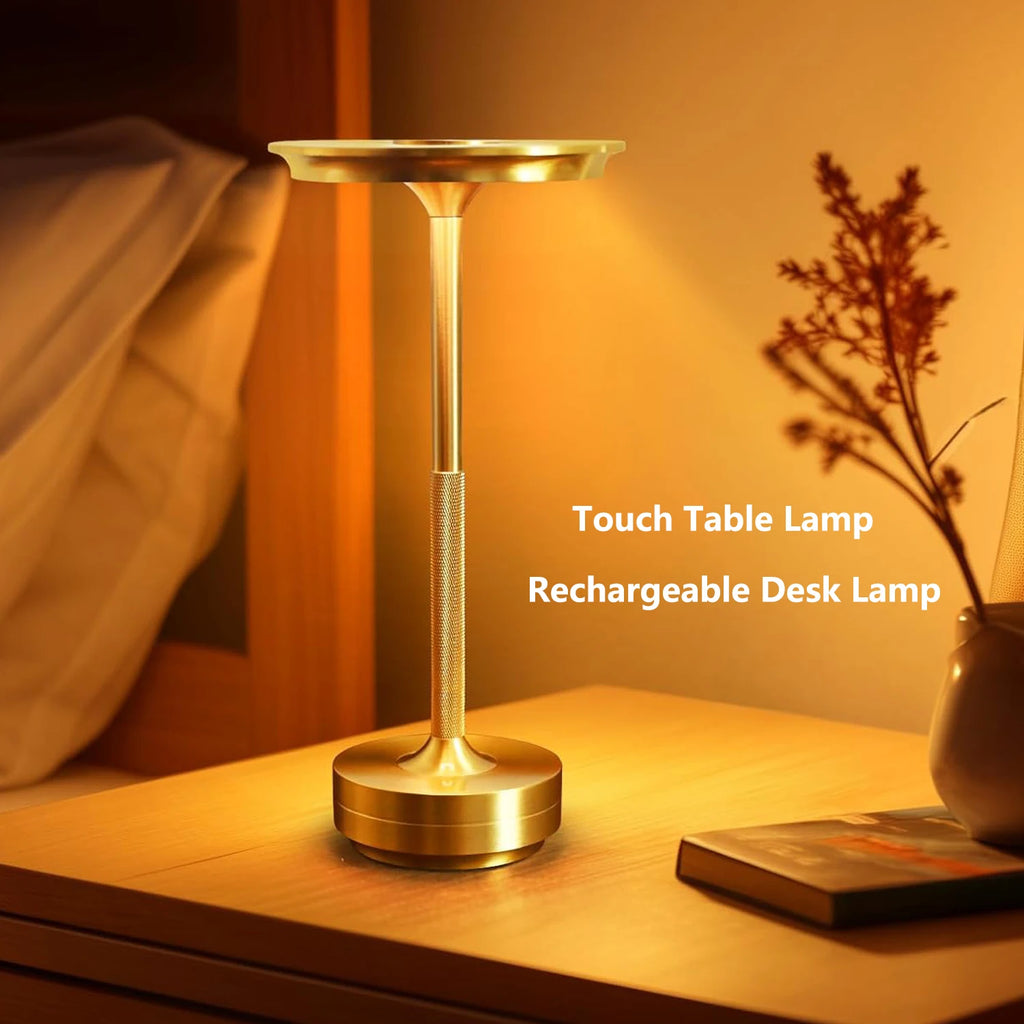 Wireless Aluminum Touch Table Lamp