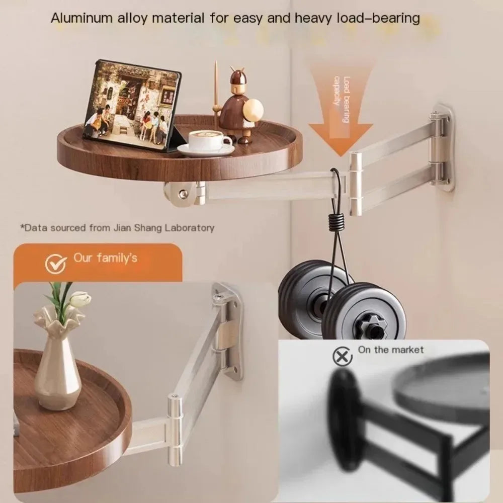 Foldable Wall-Mounted Round Table