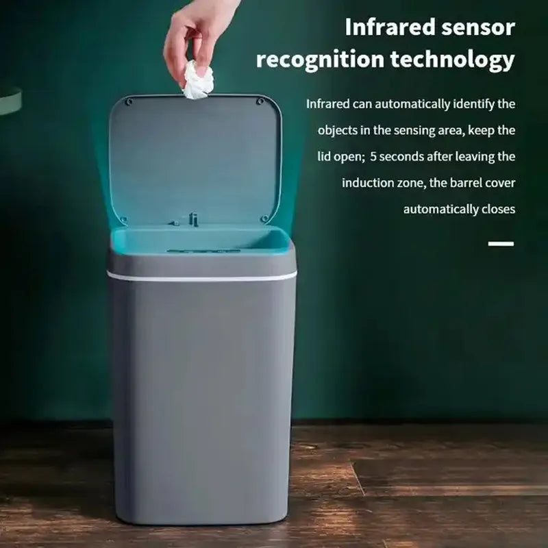 16L Touchless Smart Trash Can
