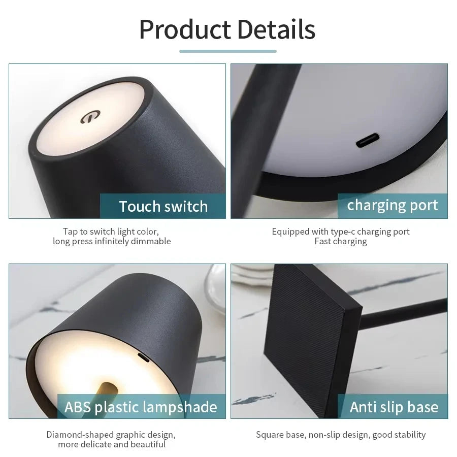 Rechargeable Touch Table Lamp