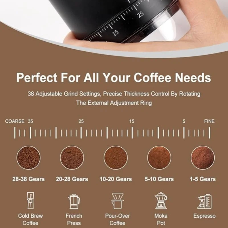 Rechargeable Ceramic Coffee Grinder