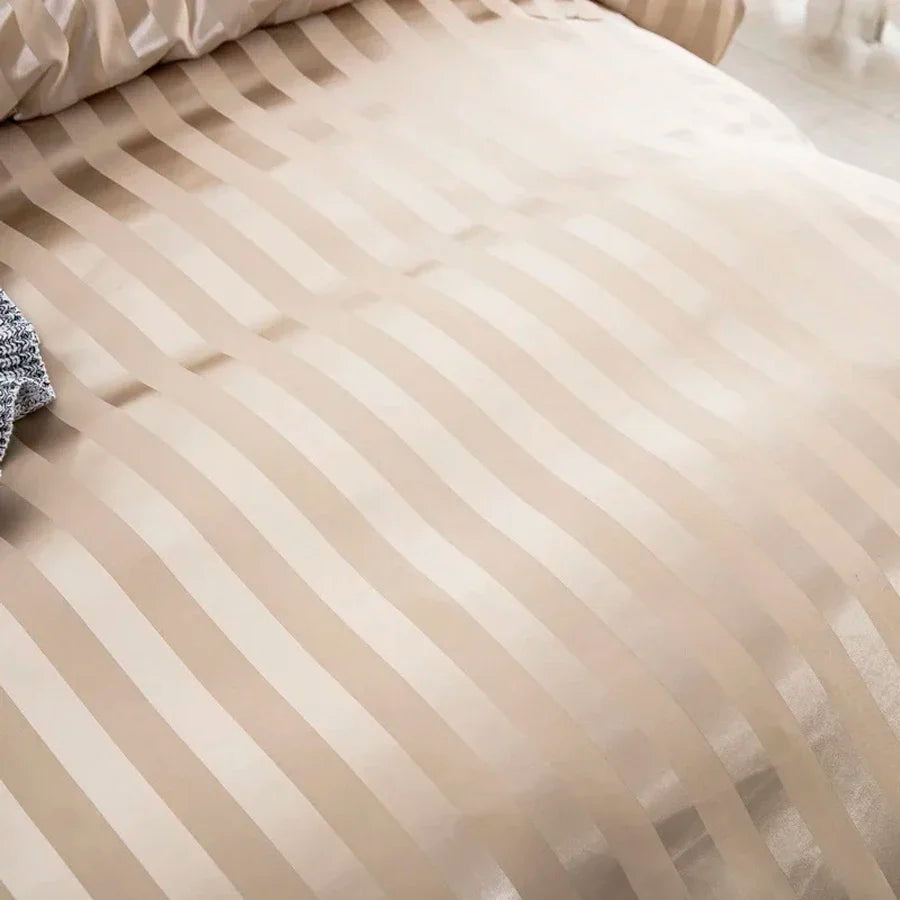 Satin Stripe Duvet Cover