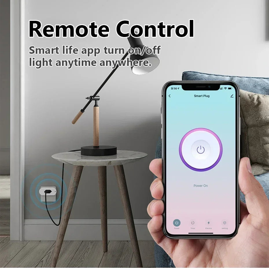 WiFi Smart Plug – 16A / 220V with App &amp; Voice Control