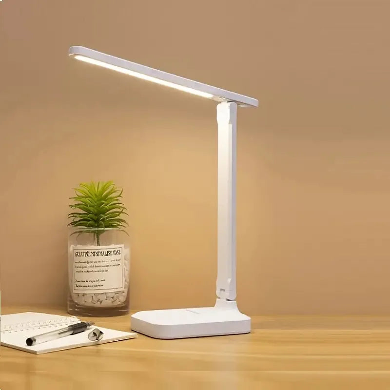 Portable LED Desk Lamp with Adjustable Lighting Angle