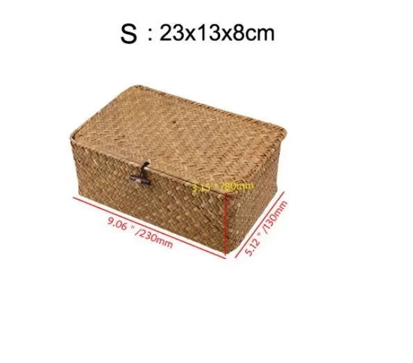 Hand-Woven Seaweed Storage Box