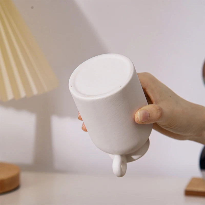 Elegant White Ceramic Decorative Vase