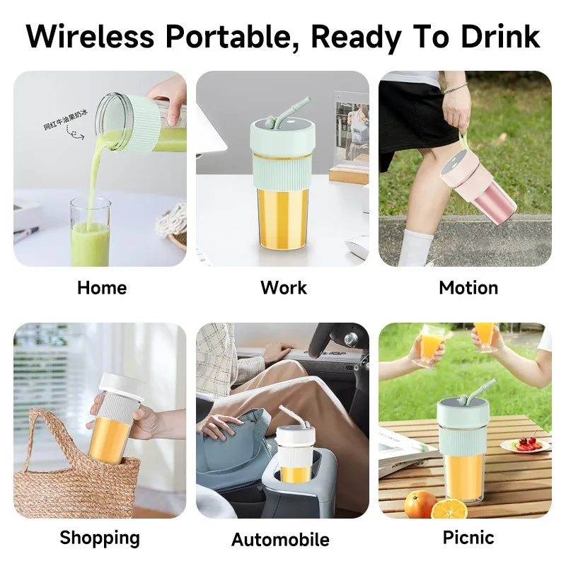 Wireless Straw Juice Cup