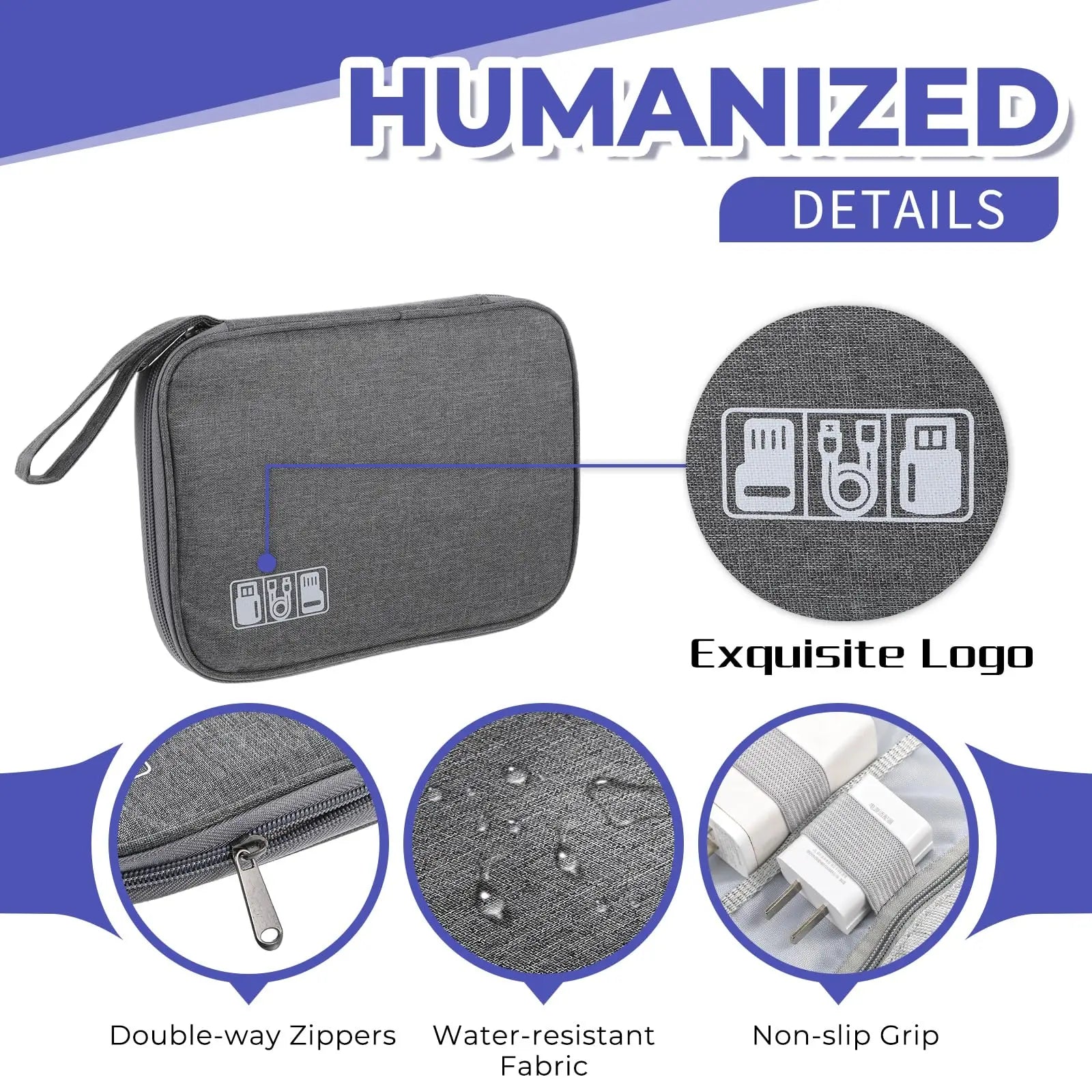 Electronics Cord Organizer Travel Case