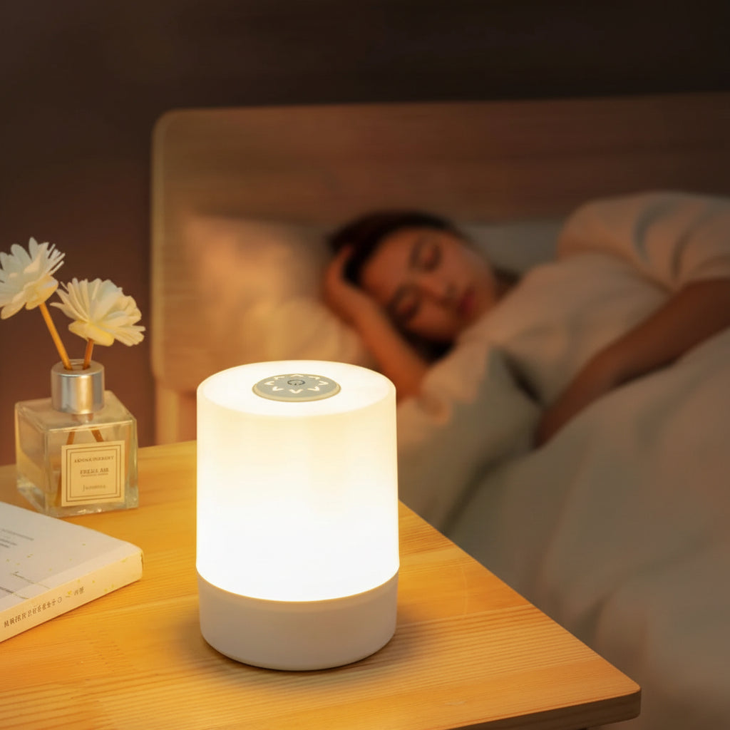 Rechargeable Touch Bedside Night Light (Soft Glow + Built-In Battery)