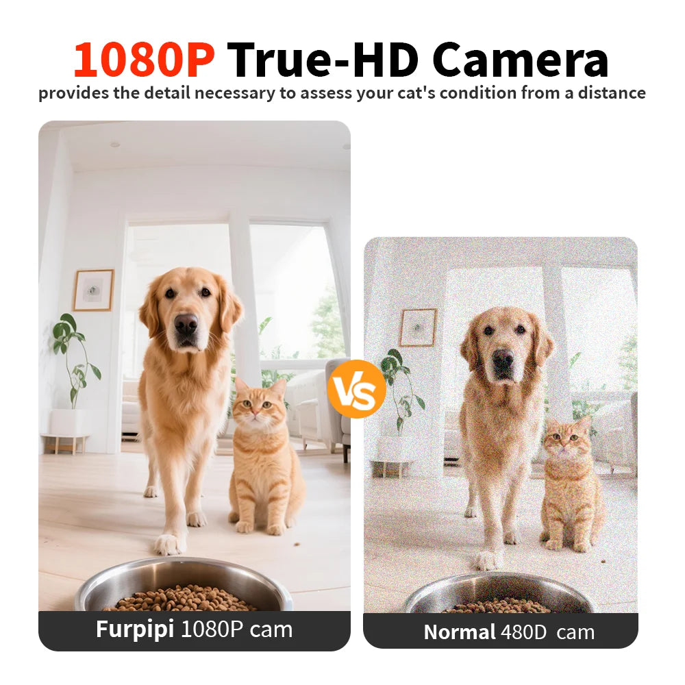 Smart Automatic Pet Feeder – 8L Capacity with HD Camera