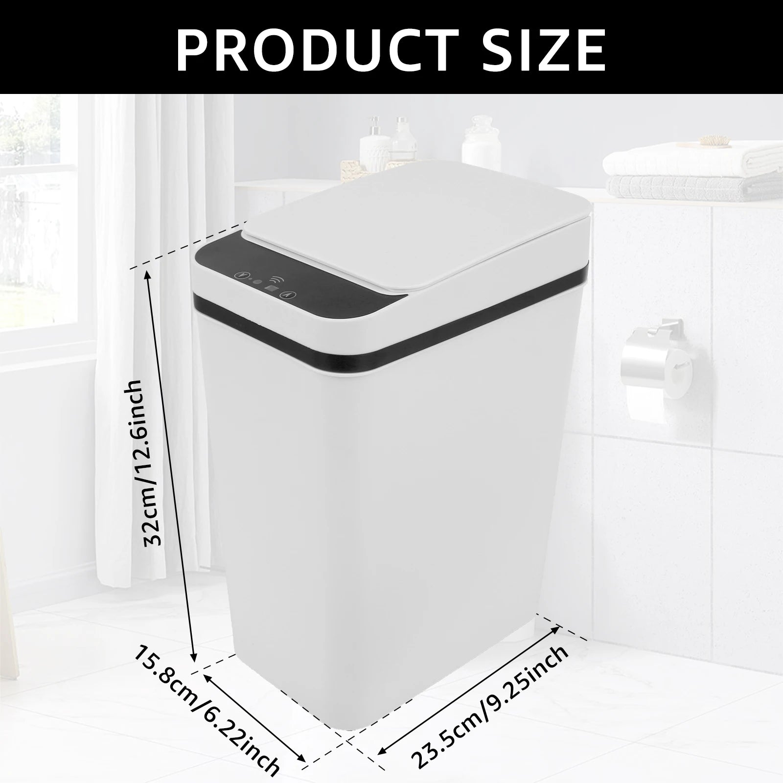 12L Touch Trash Can
