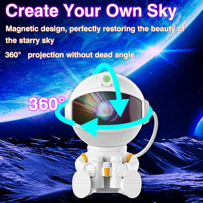 Astronaut Galaxy Starry Night Light Projector