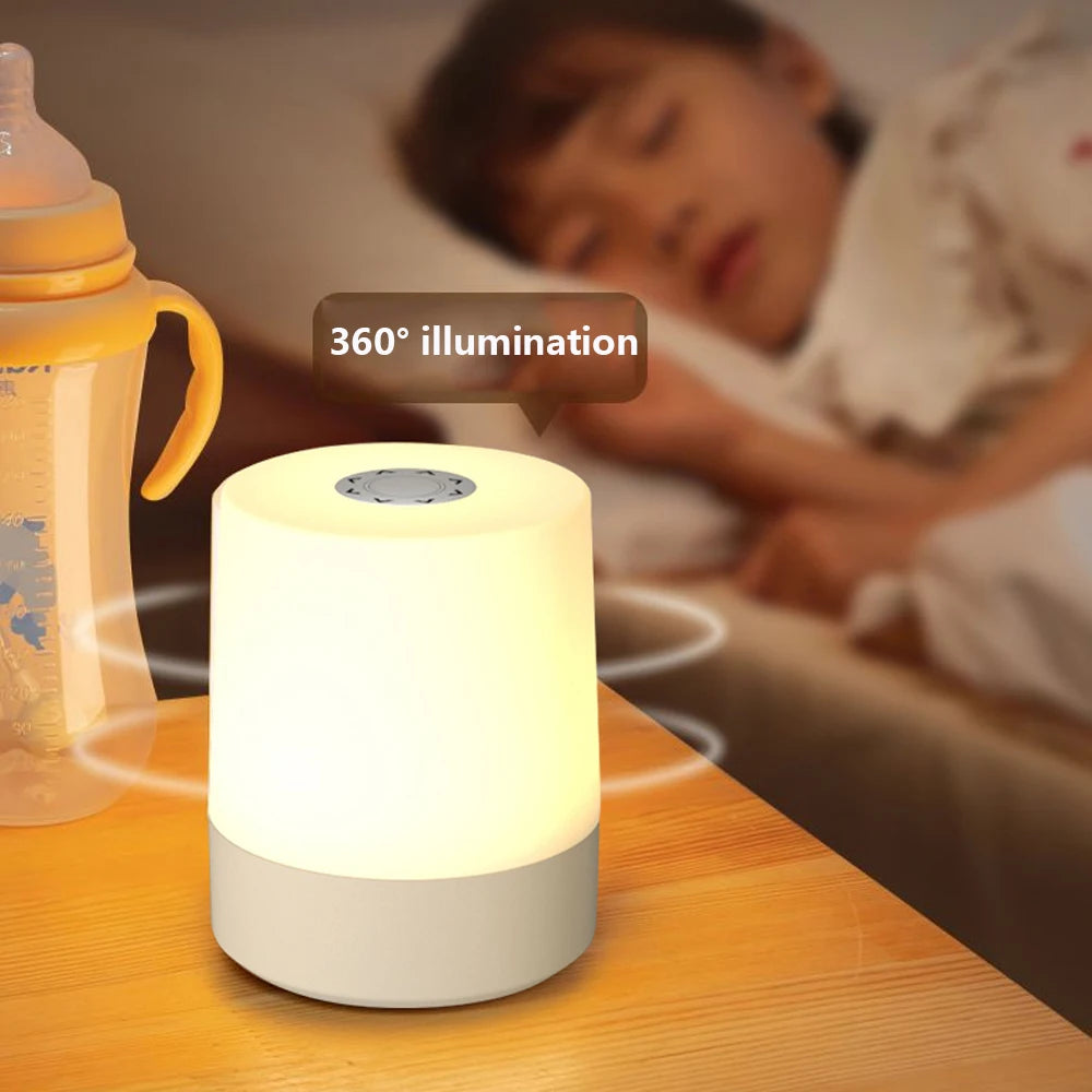 Rechargeable Touch Bedside Night Light (Soft Glow + Built-In Battery)