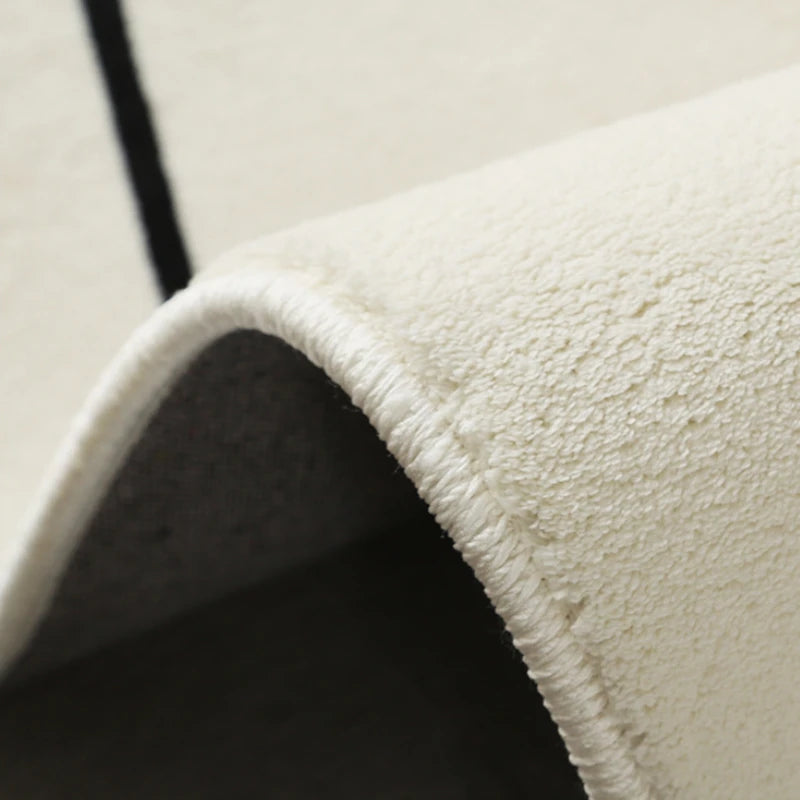 Modern Striped Polyester Area Rug