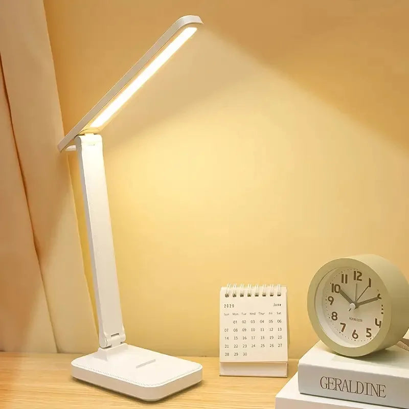 Portable LED Desk Lamp with Adjustable Lighting Angle