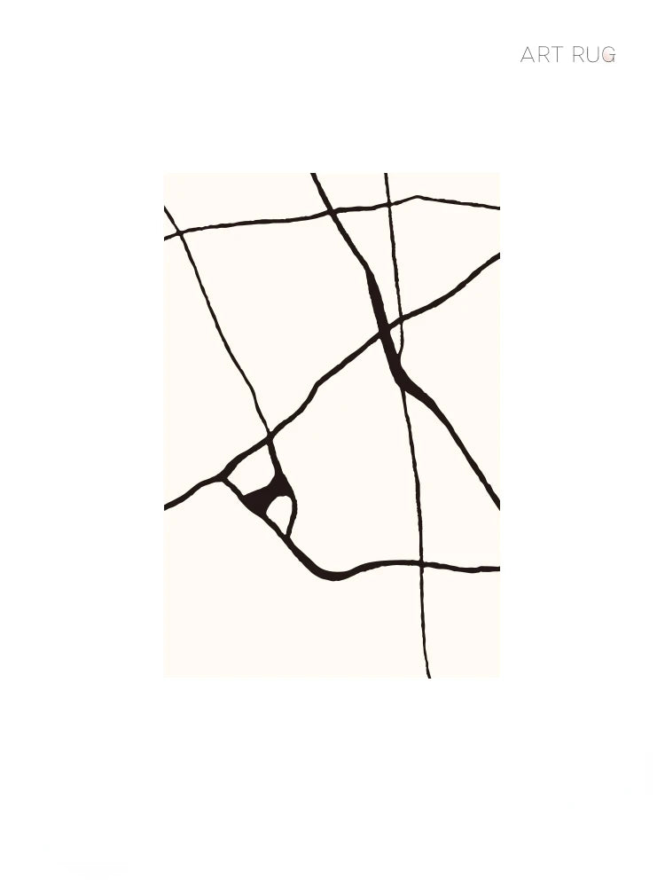 Modern Striped Polyester Area Rug