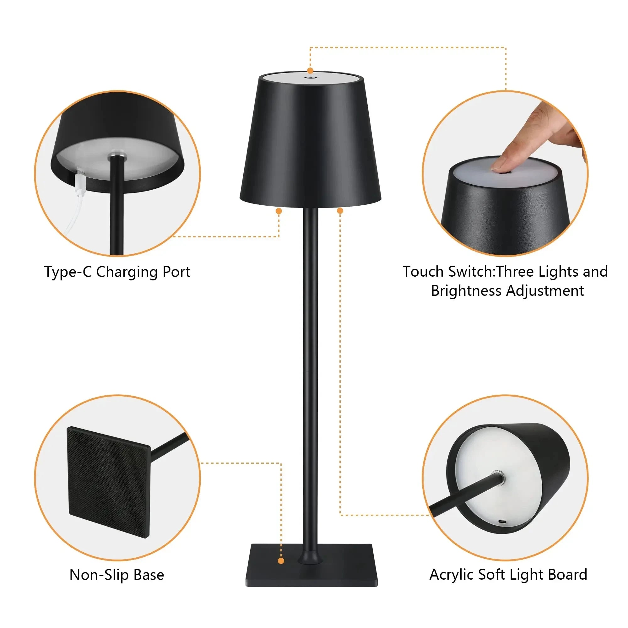 Rechargeable Touch Table Lamp