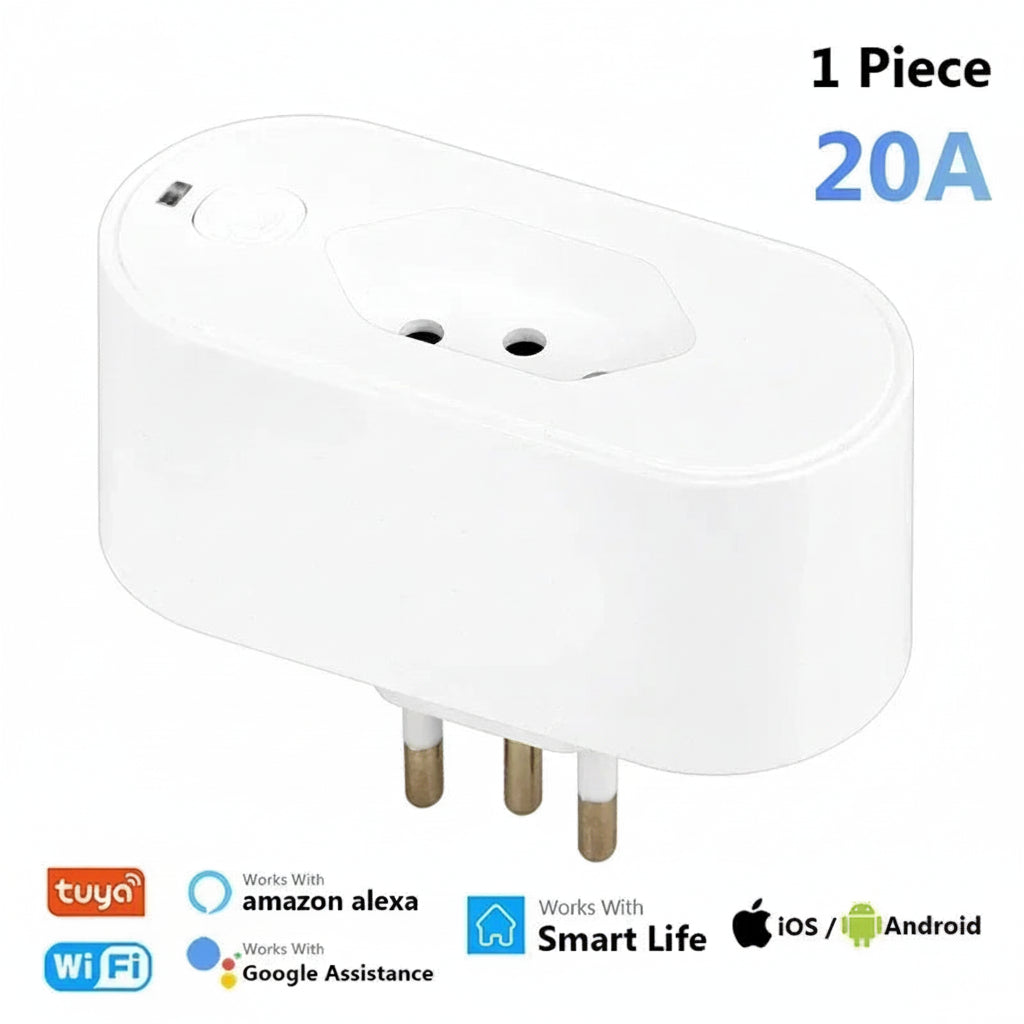 WiFi Smart Plug – 16A / 220V with App &amp; Voice Control