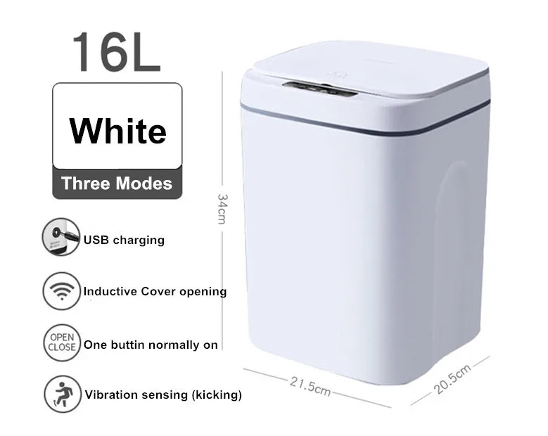16L Touchless Smart Trash Can