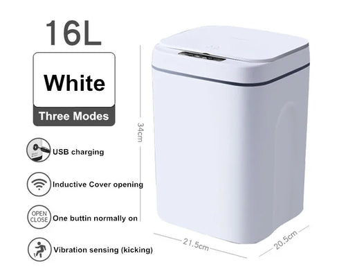 16L Touchless Smart Trash Can
