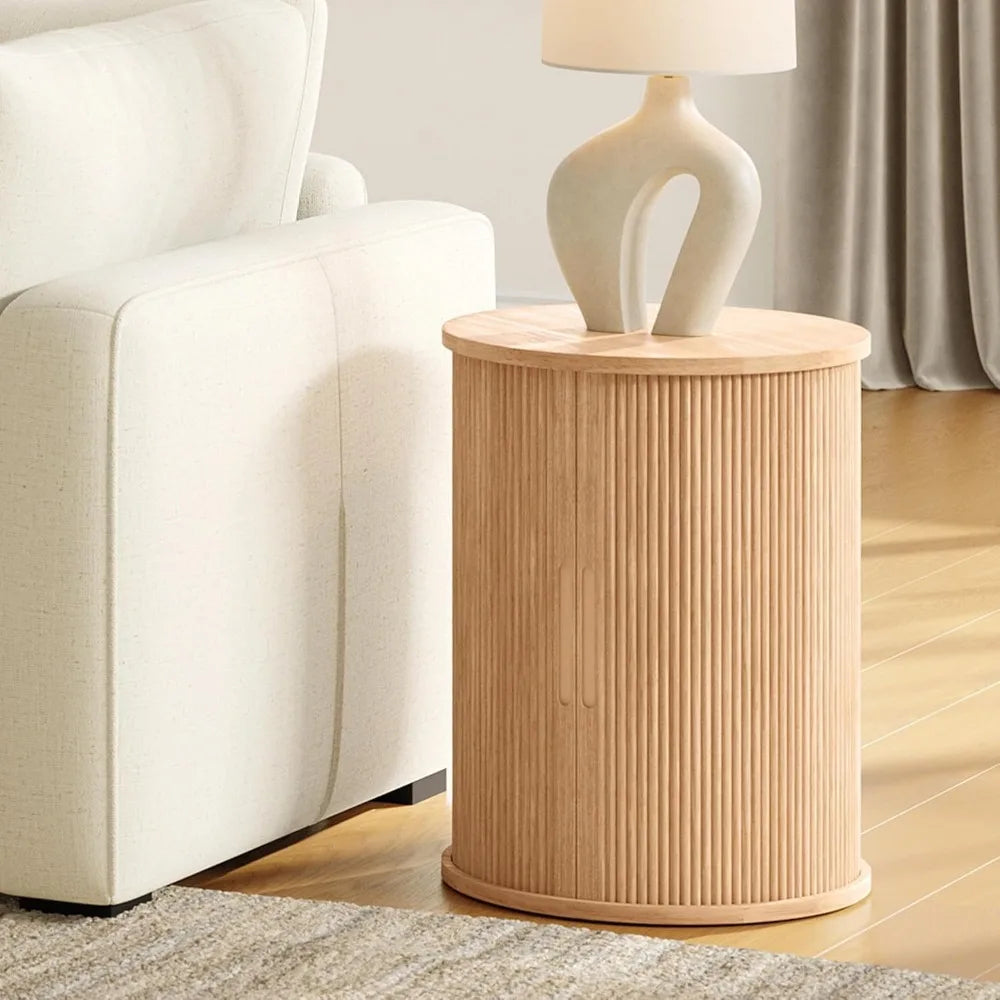 Modern Fluted Side Table