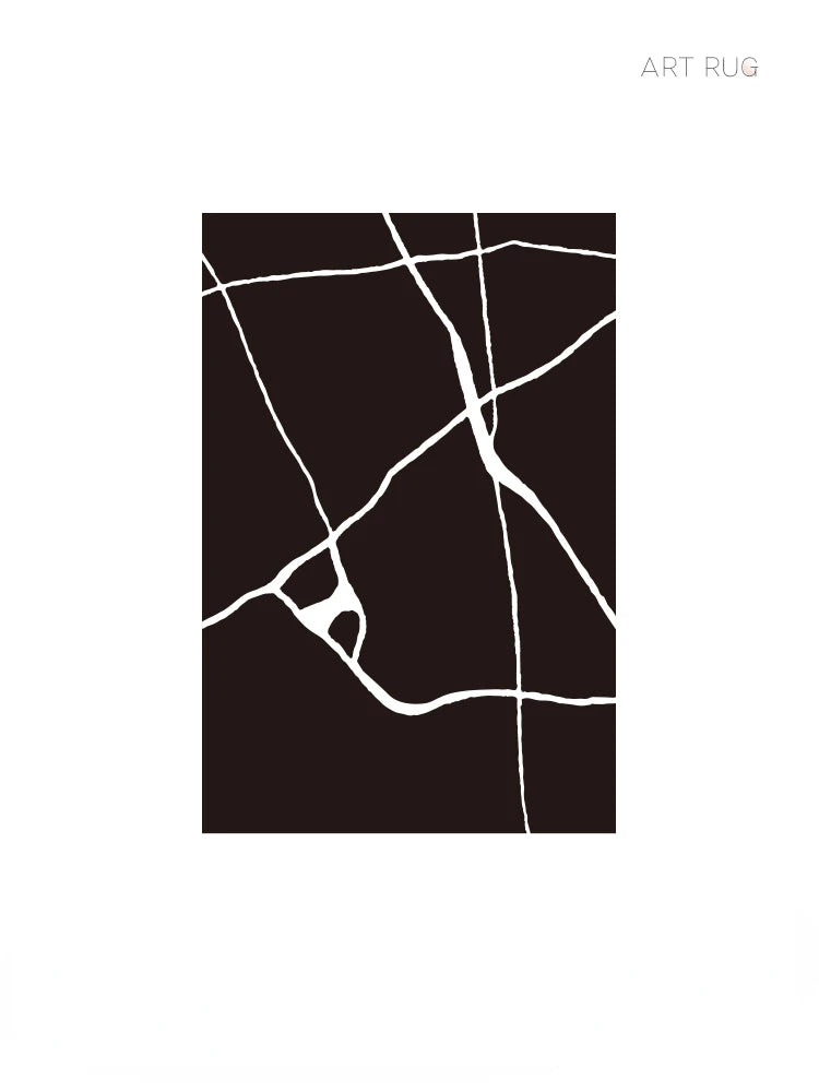 Modern Striped Polyester Area Rug