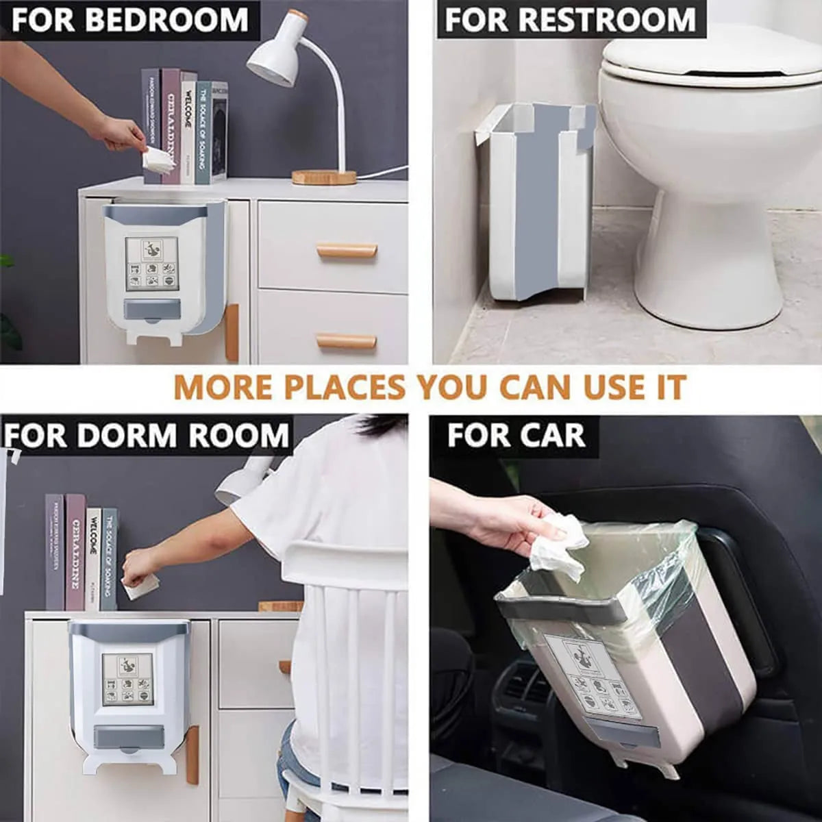 Collapsible Hanging Trash Can