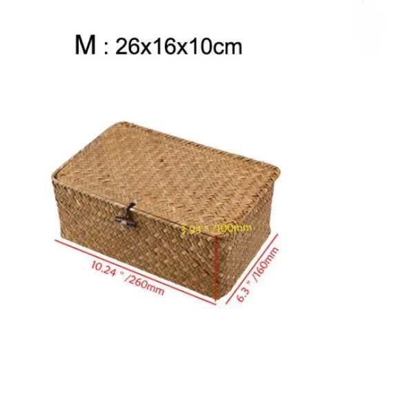 Hand-Woven Seaweed Storage Box