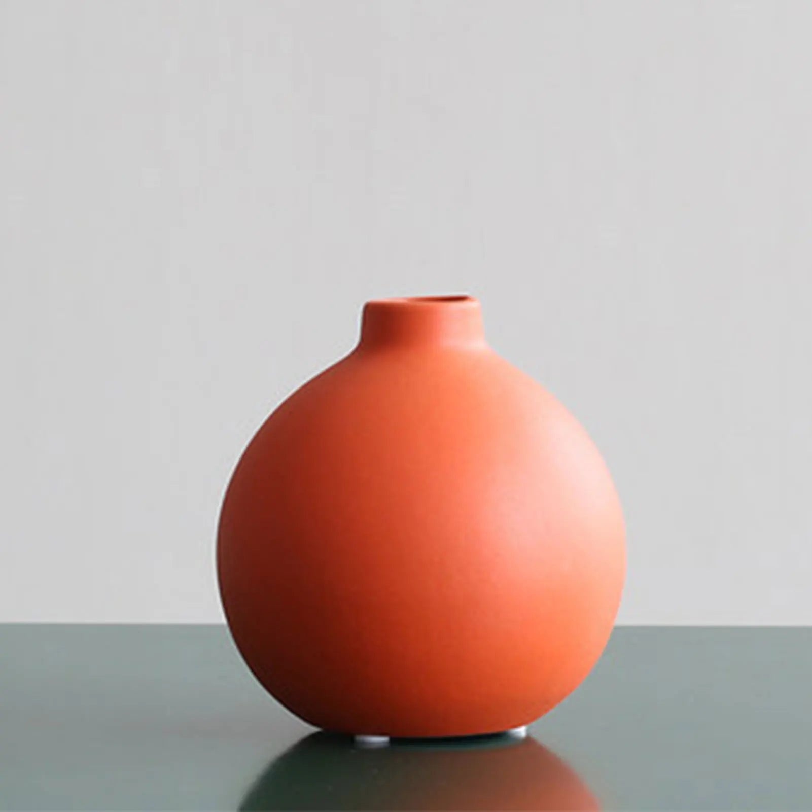 Nordic Ceramic Vase with Narrow Neck