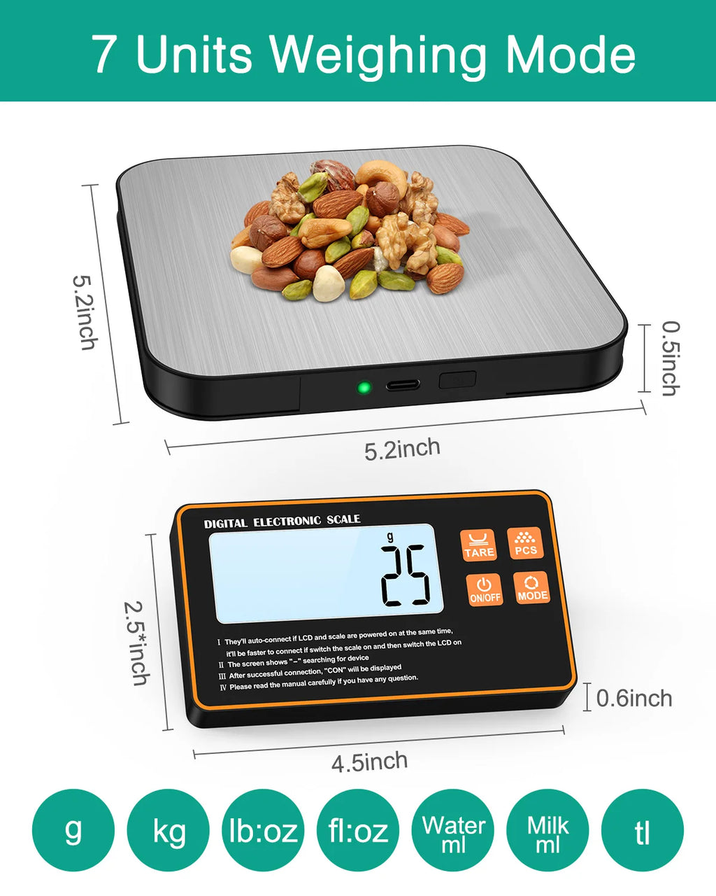 Amir 15kg Digital Kitchen Scale