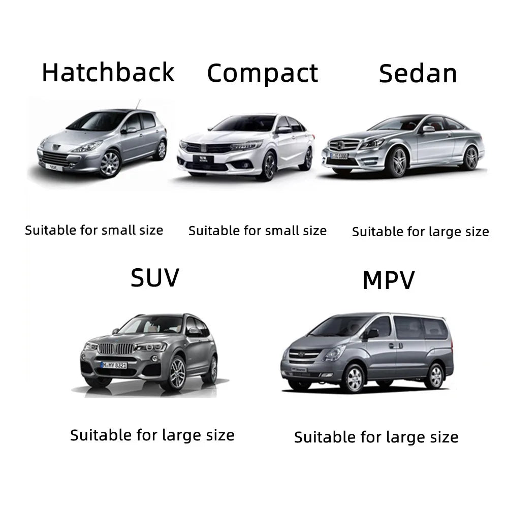 Car Sunshade Umbrella with 360° Rotating Handle