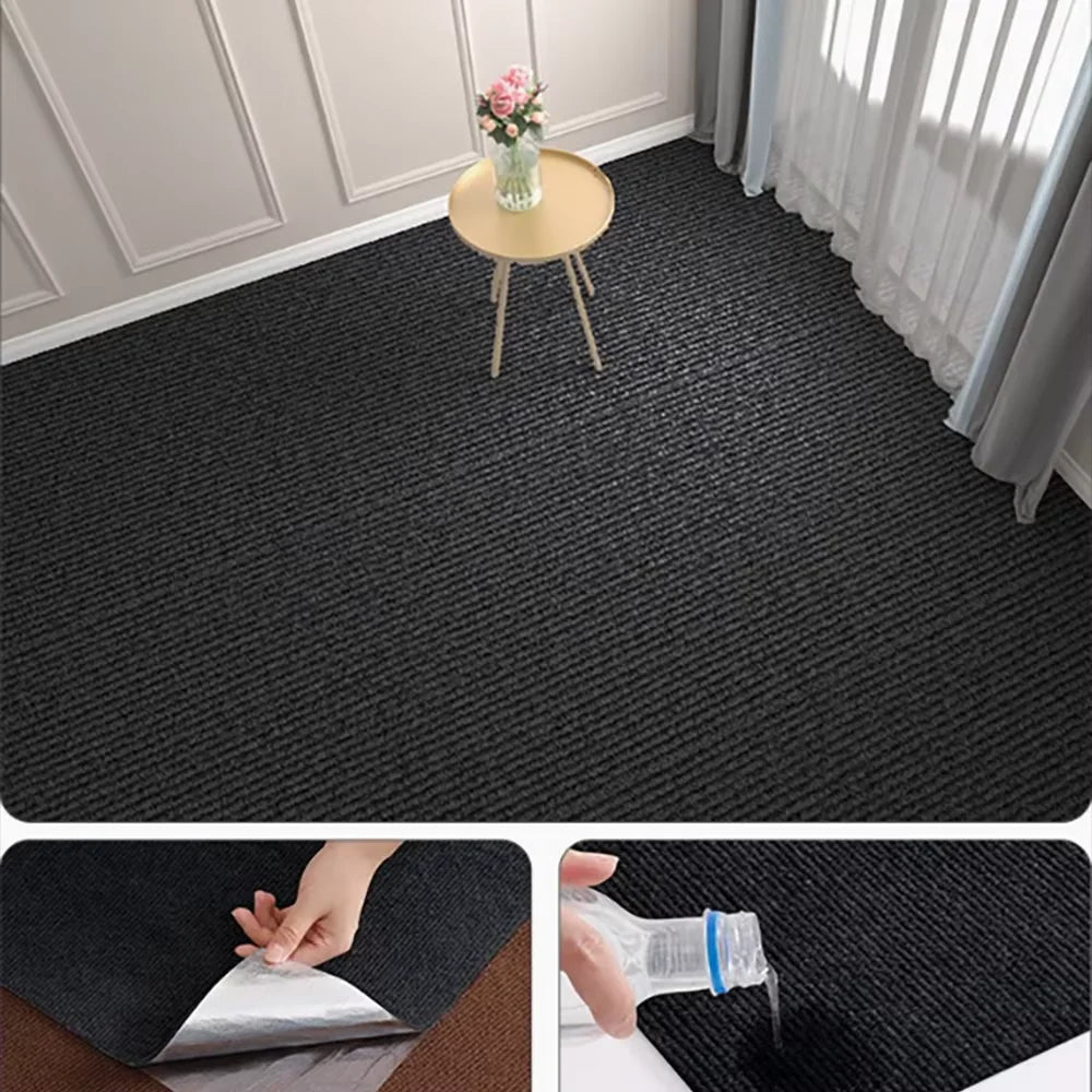 Self-Adhesive Solid Polyester Floor Mat