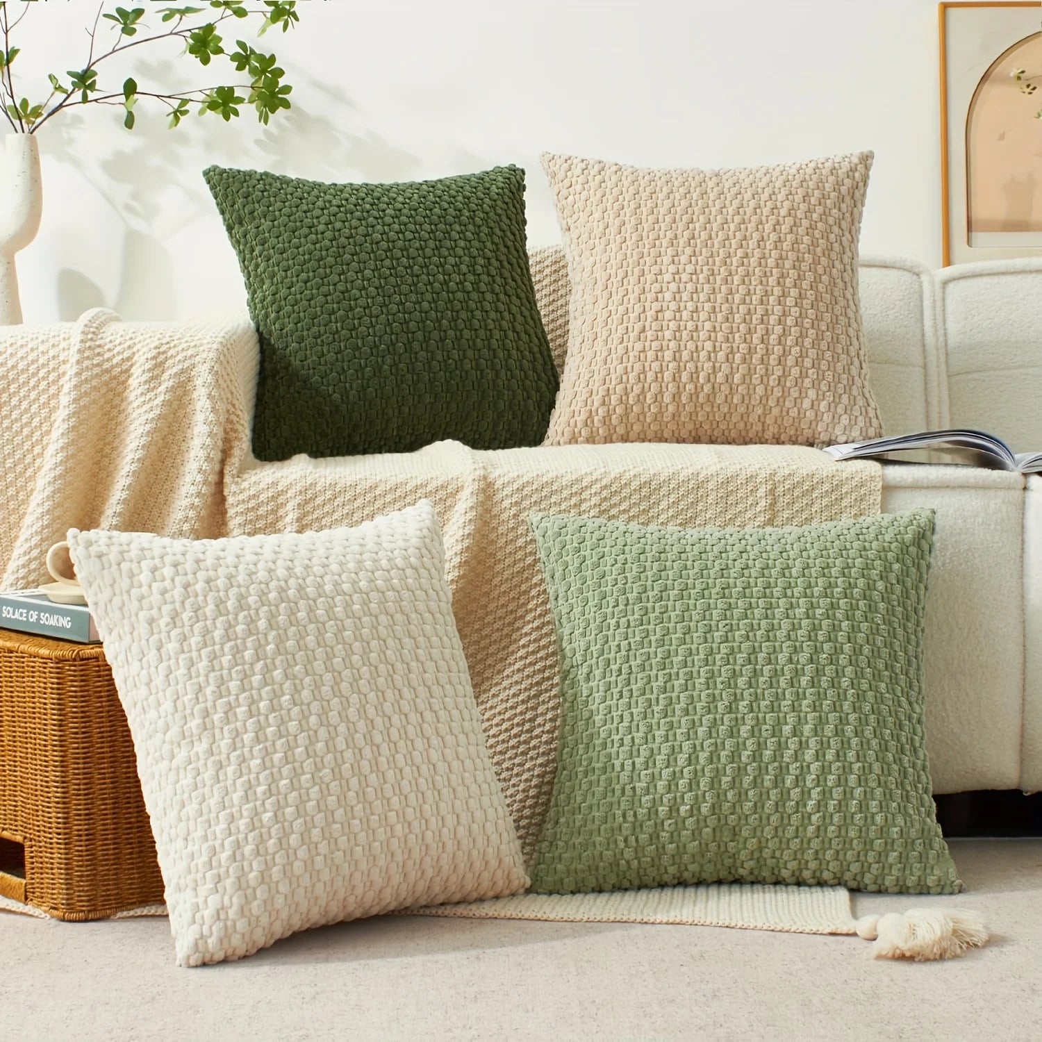 Memory Fiber Woven Cushion